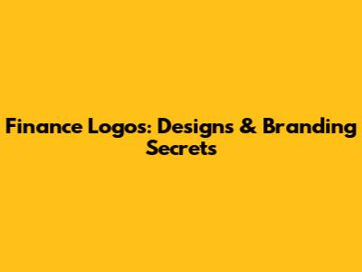 Finance Logos: Designs & Branding Secrets