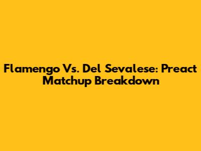 Flamengo Vs. Del Sevalese: Preact Matchup Breakdown