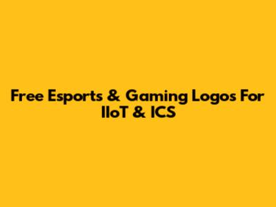 Free Esports & Gaming Logos For IIoT & ICS