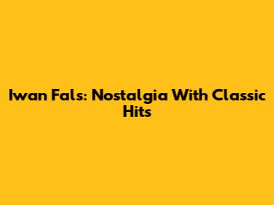 Iwan Fals: Nostalgia With Classic Hits