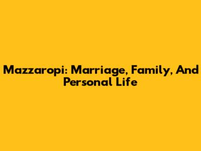 Mazzaropi: Marriage, Family, And Personal Life